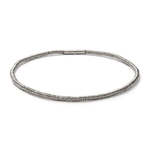 15.5" Multi Spiral Stainless Steel Necklace