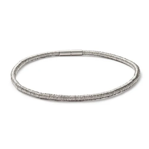 15" Multi Spiral Stainless Steel Necklace
