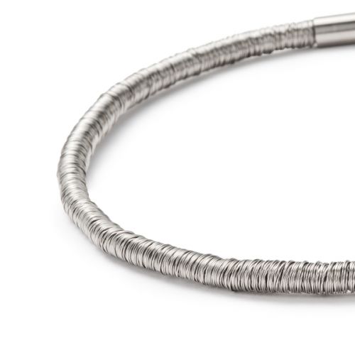 16.5" Multi Spiral Stainless Steel Necklace - Image 2