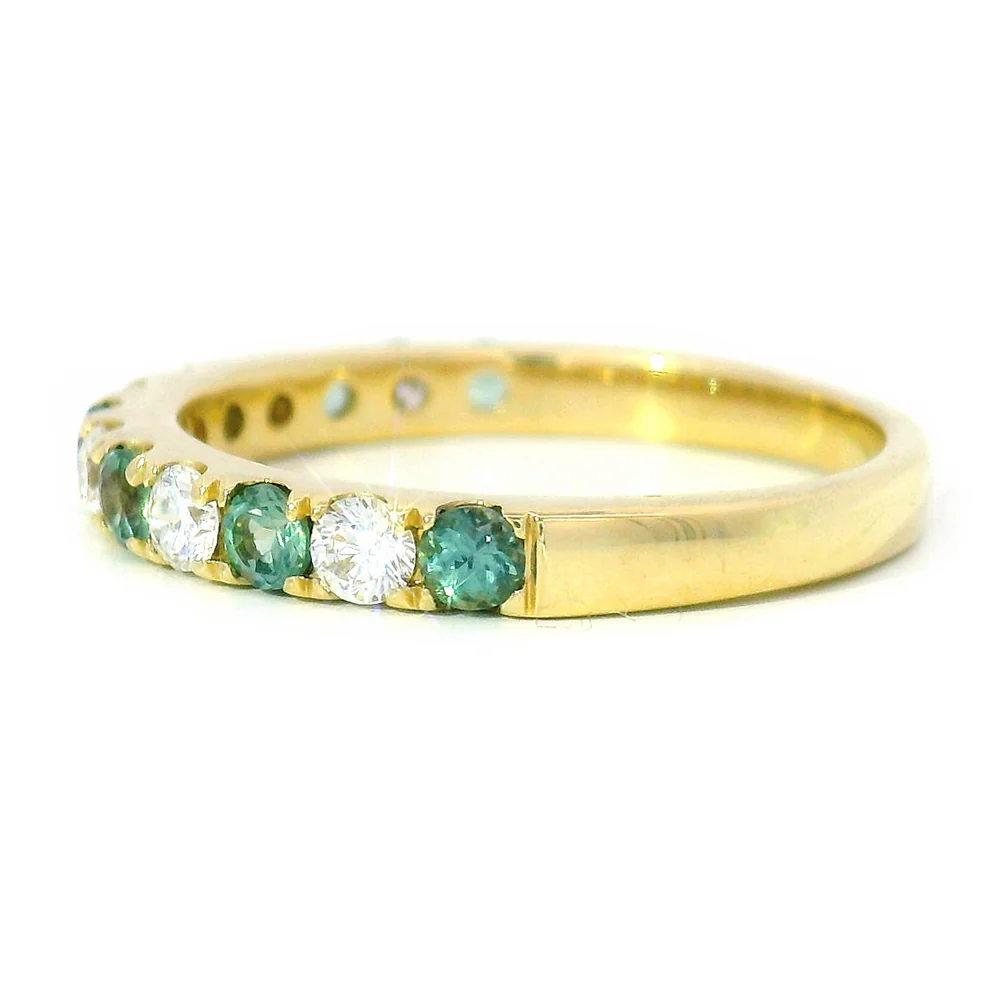 Alexandrite, Diamond & Gold Ring - "Nocturne Pulse" - Image 2