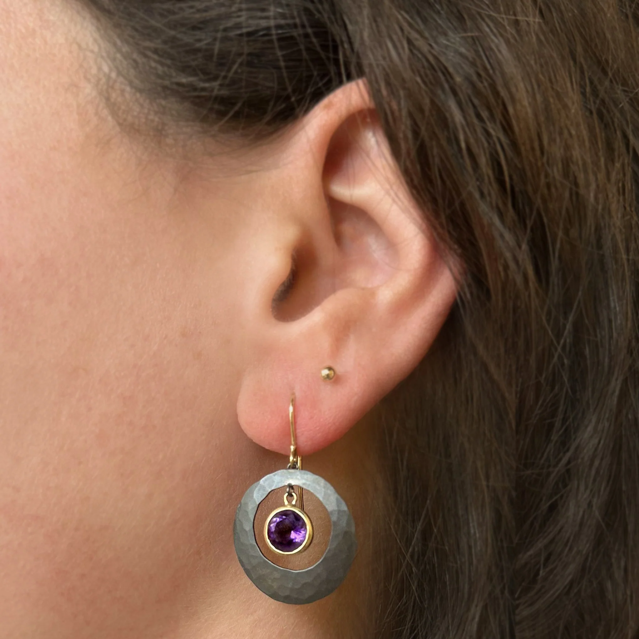 Amethyst "Lunar Glow" Earrings - Image 3