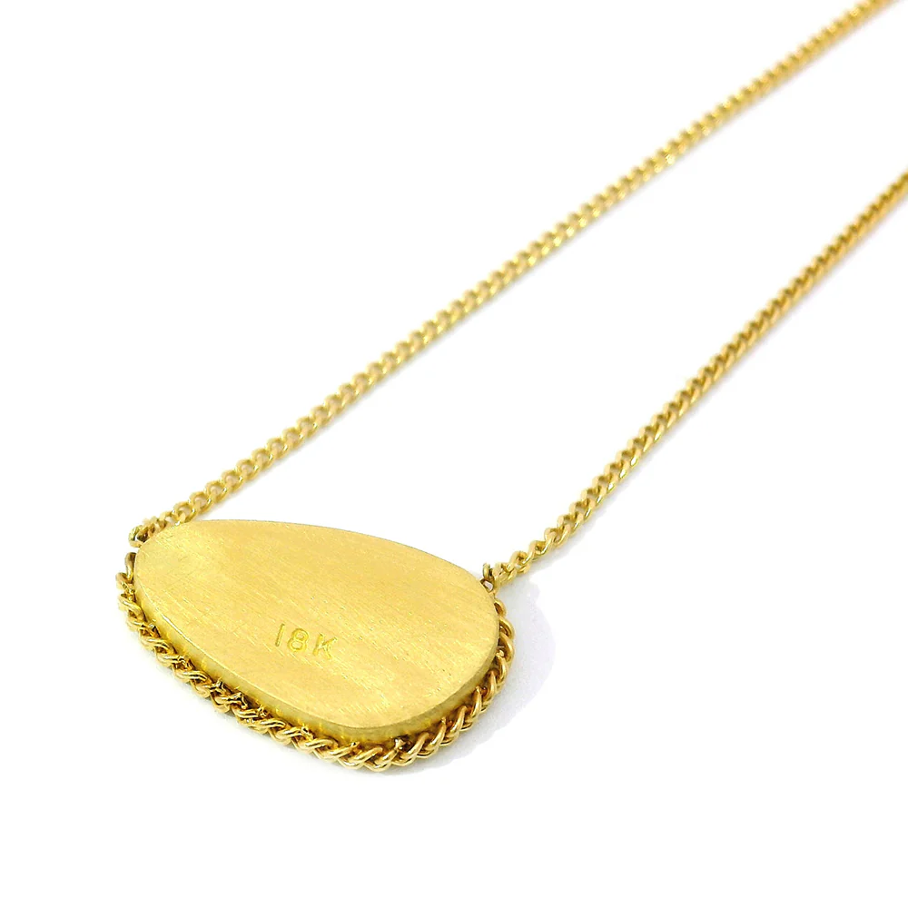 Australian Opal Doublet & Yellow Gold Necklace - "Nerina" - Image 5