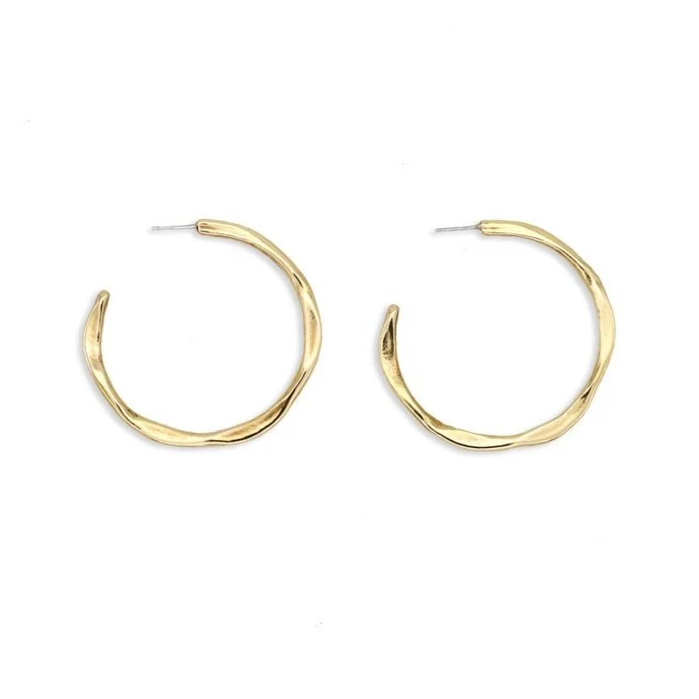 Bronze Large Semi Hoop - "Maji" - Image 2