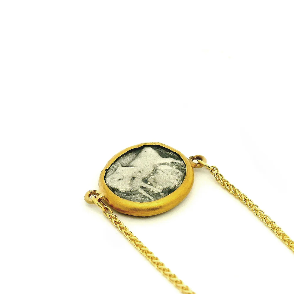 Cast Silver Hemidrachm & Gold Adjustable Bracelet - "Medusa the Gorgon" - Image 2