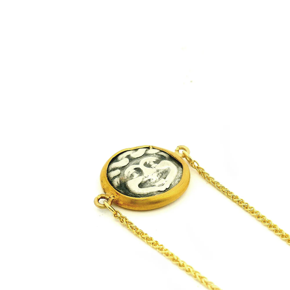 Cast Silver Hemidrachm & Gold Adjustable Bracelet - "Medusa the Gorgon" - Image 3