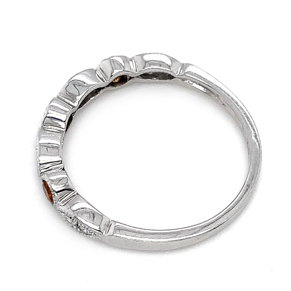 Citrine & Diamond Stackable Band - Image 4