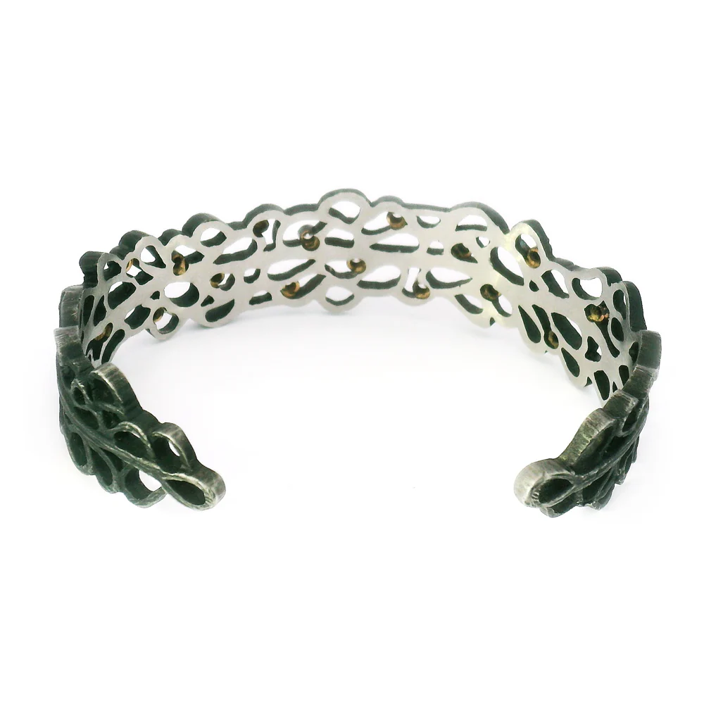 Cobalt Chrome & Diamond Bracelet - "Shadow" - Image 4