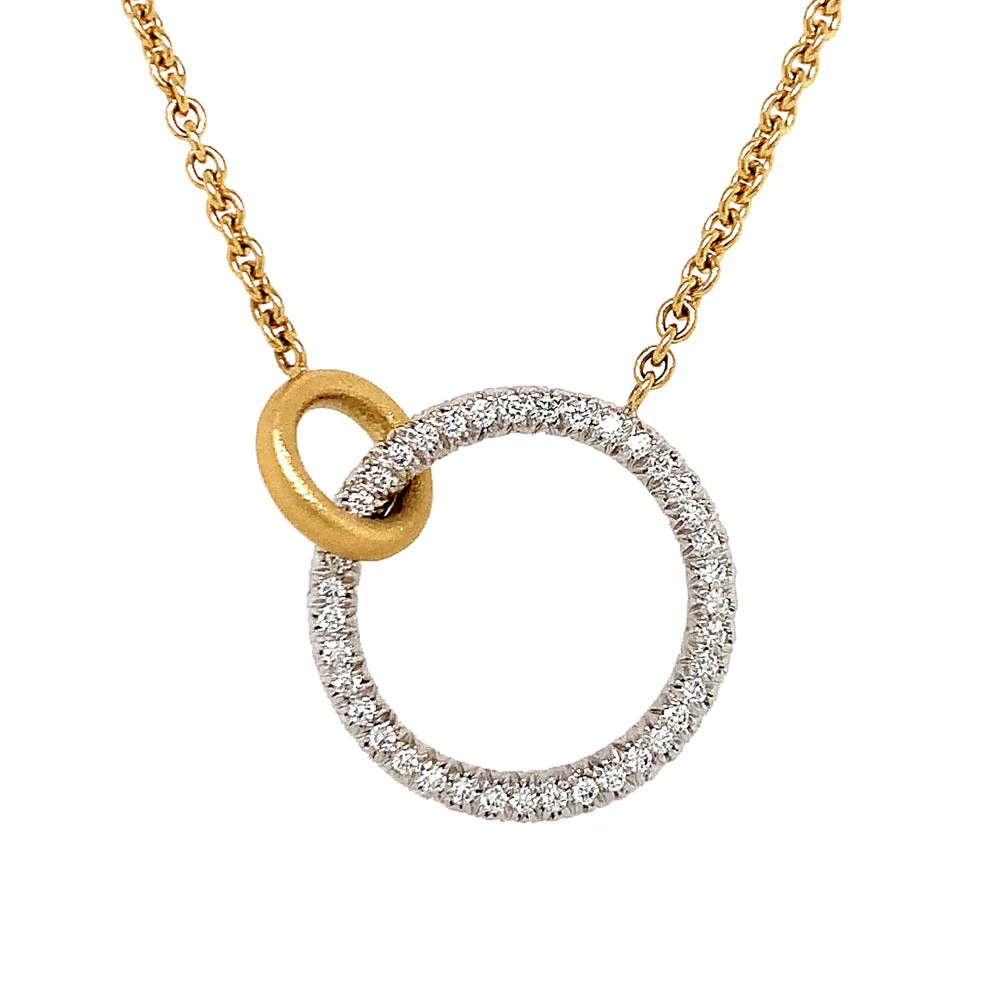 Diamond & Gold Necklace - "Unity" - Image 2