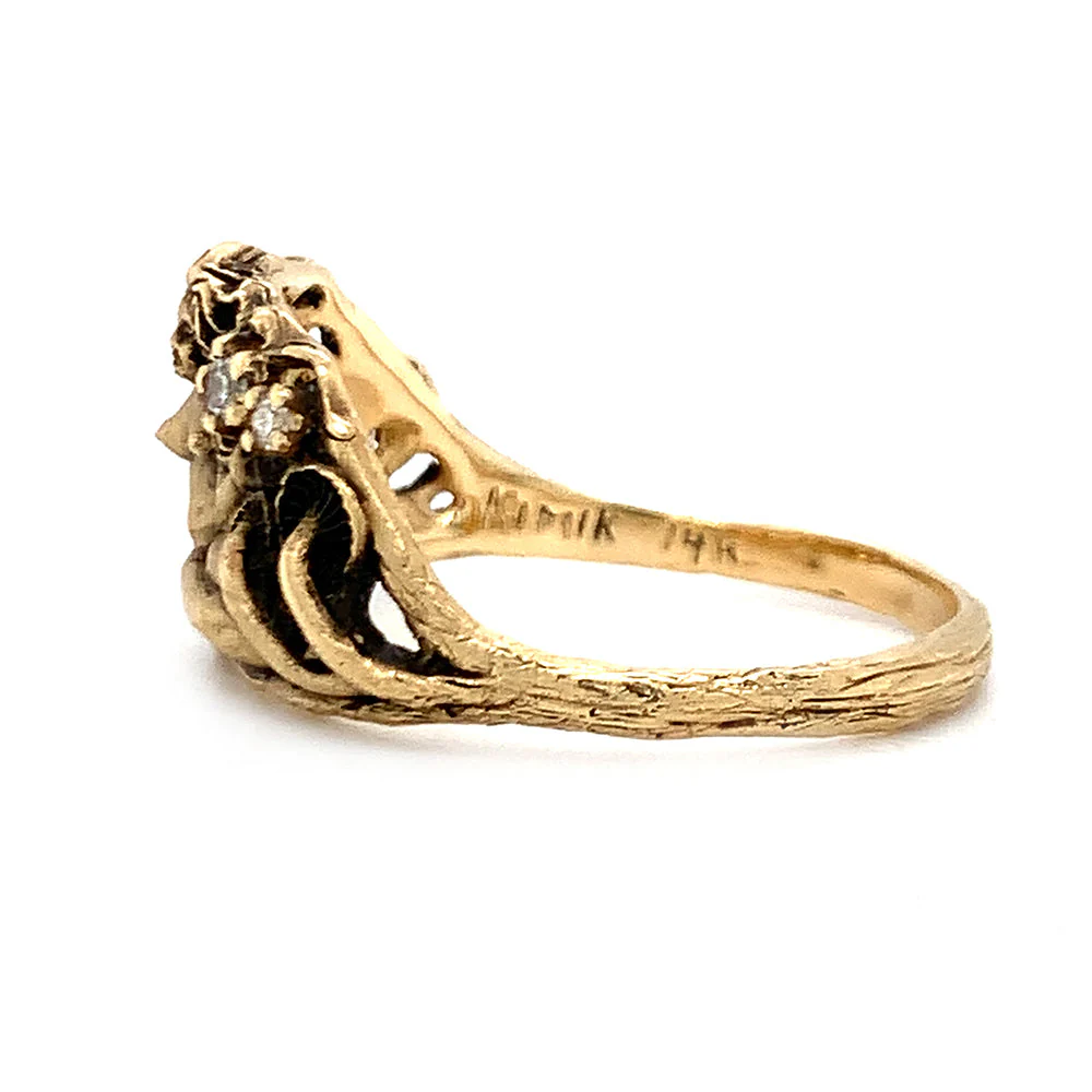 Diamond & Yellow Gold Ring - "Lightkeeper" - Image 5