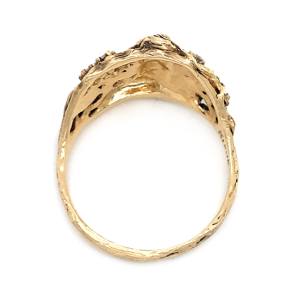 Diamond & Yellow Gold Ring - "Lightkeeper" - Image 6