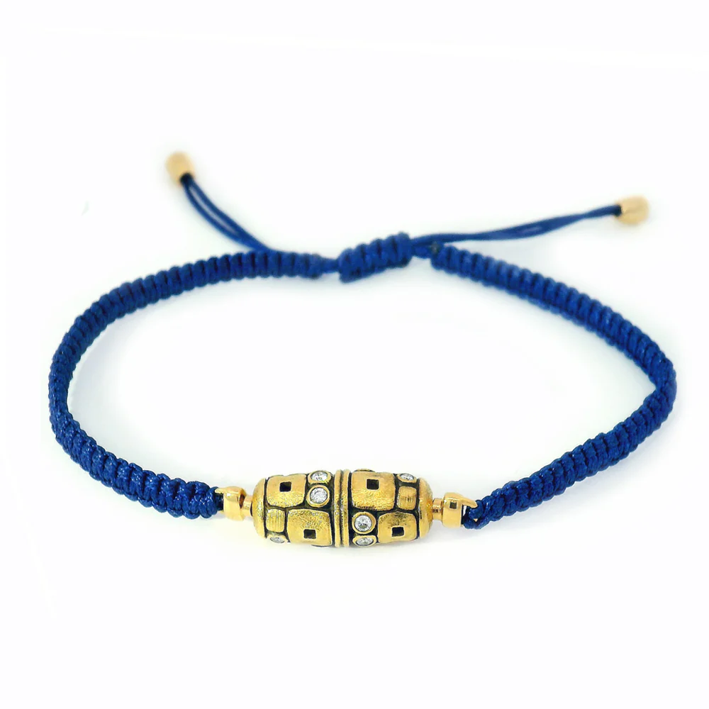 Diamond Vario Clasp & Macrame Bracelet - "Little Windows" - Image 2
