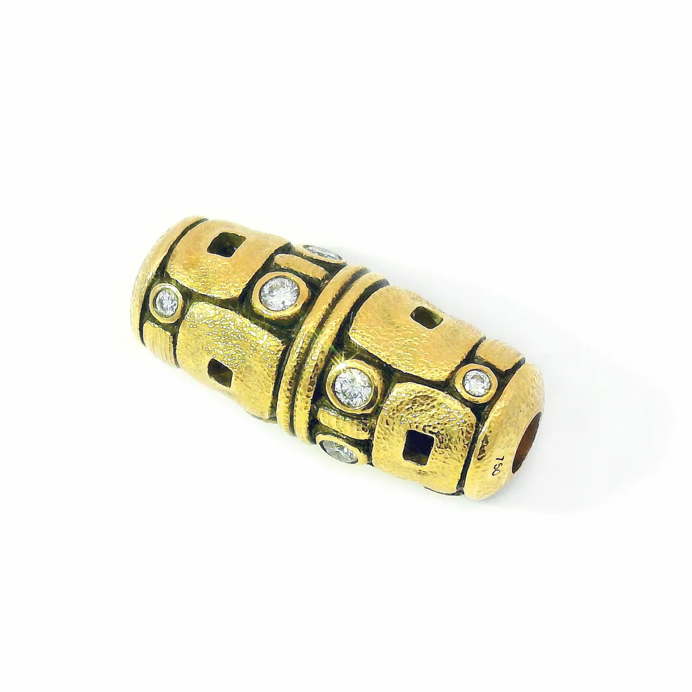 Diamond Vario Clasp & Macrame Bracelet - "Little Windows" - Image 3