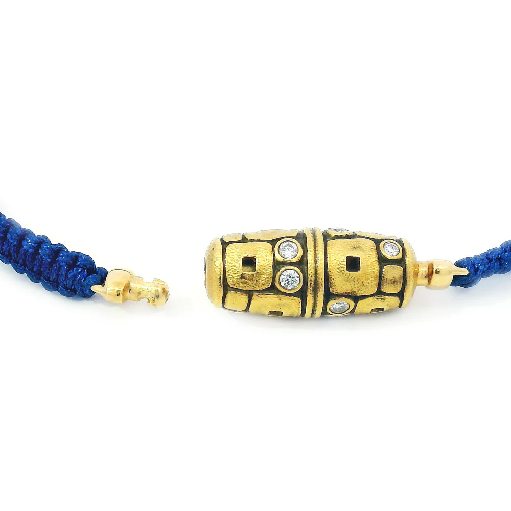 Diamond Vario Clasp & Macrame Bracelet - "Little Windows" - Image 4