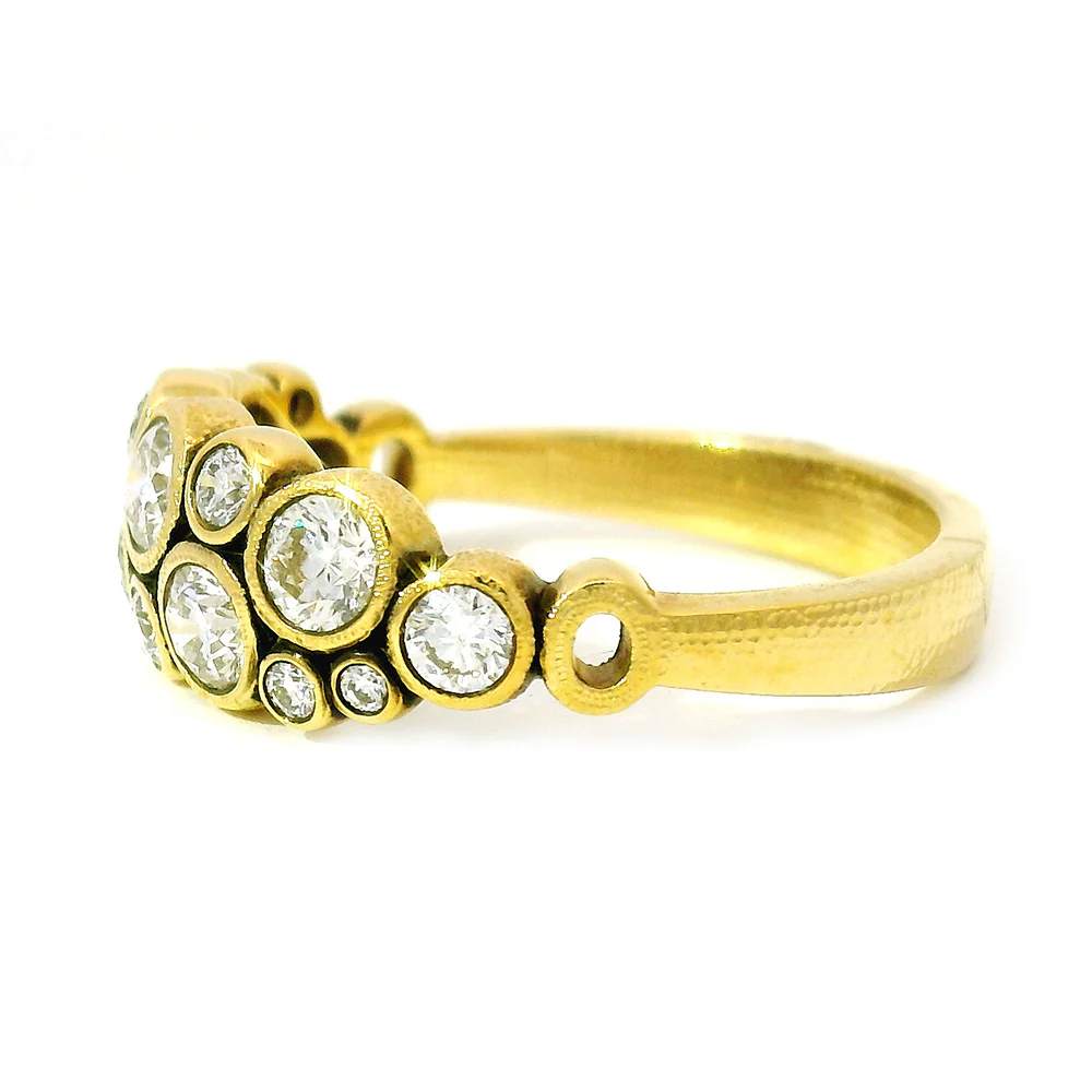 Diamond & Yellow Gold Ring - "The Orchard" - Image 4