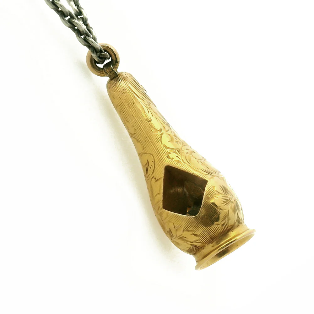 Victorian Era Gold Cigar Cutter Necklace - "Old Soul" - Image 4