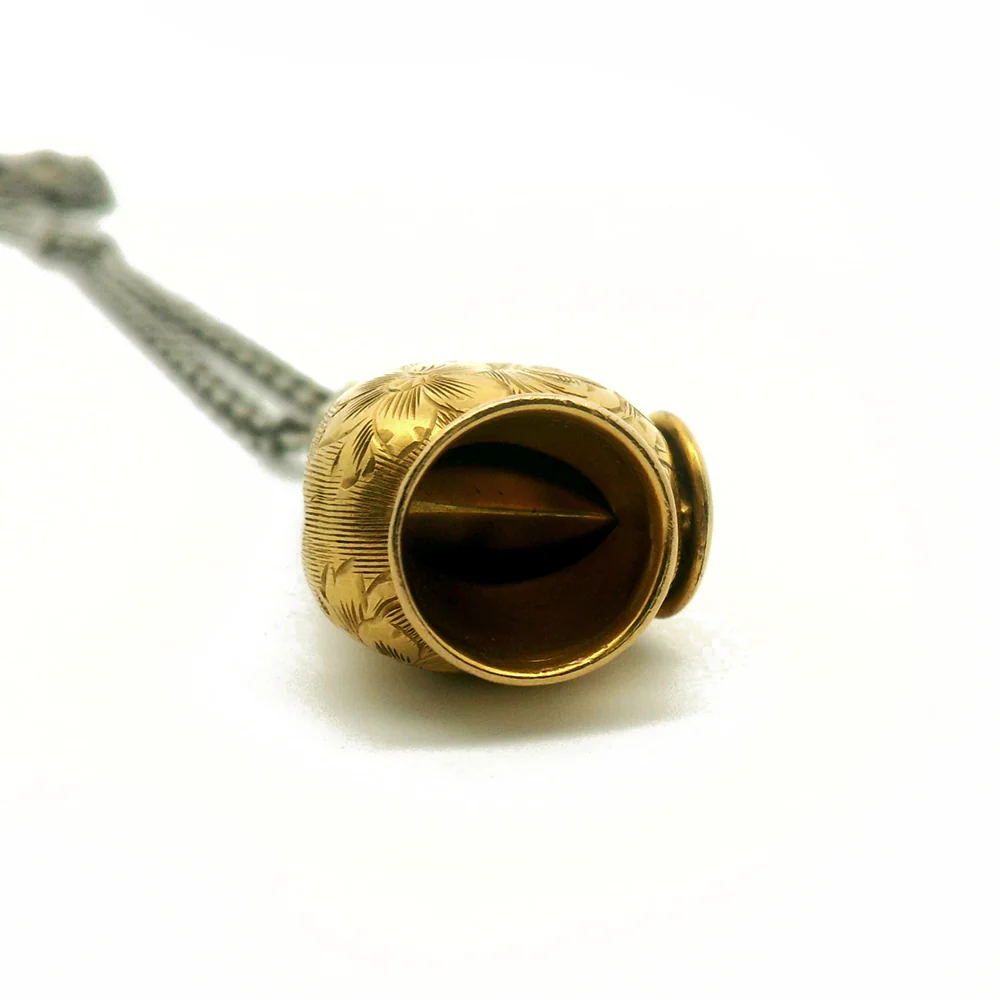 Victorian Era Gold Cigar Cutter Necklace - "Old Soul" - Image 6