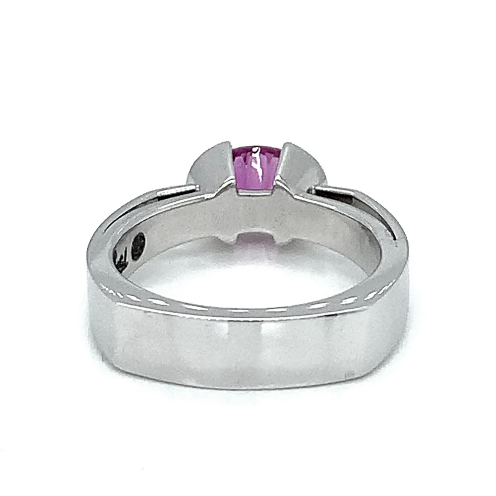 Fantasy-Cut Hot Pink Sapphire Engagement Ring- "Cosmopolitan" - Image 4