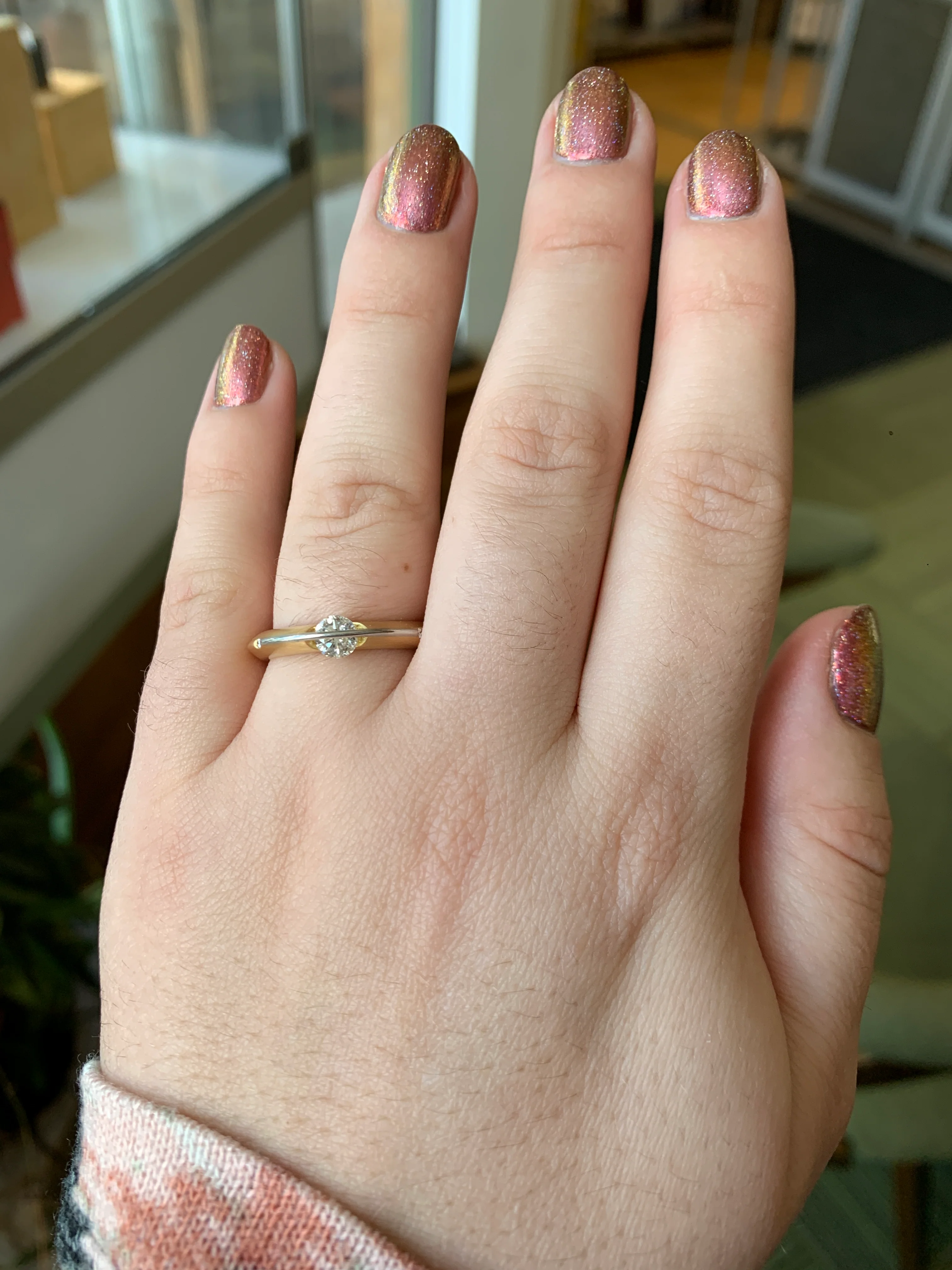 Free-Moving Diamond Ring - "Liberté Arcana" - Image 6