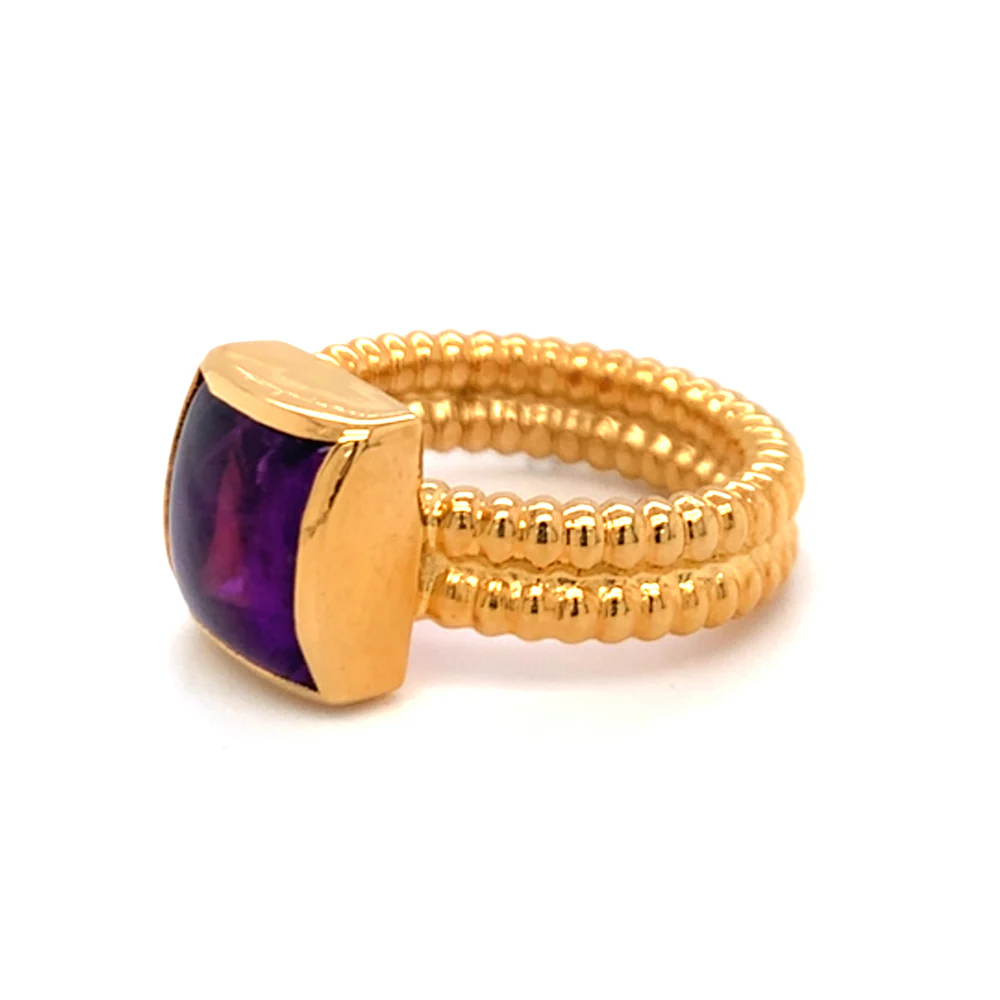 Gold Vermeil & Amethyst Ring - "Royal Treatment" - Image 2