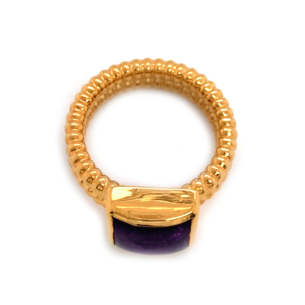 Gold Vermeil & Amethyst Ring - "Royal Treatment" - Image 3