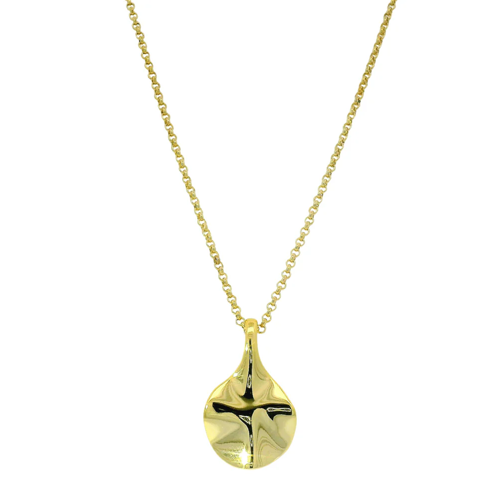 Gold Vermeil Necklace - "Aqua"