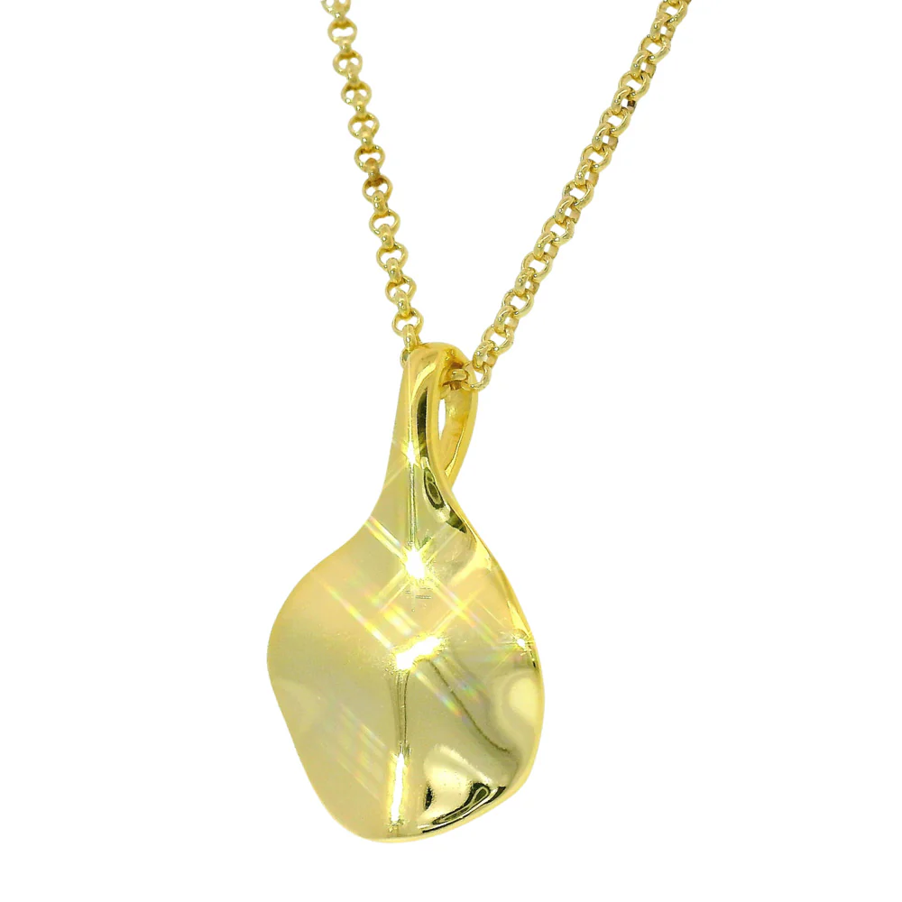 Gold Vermeil Necklace - "Aqua" - Image 2