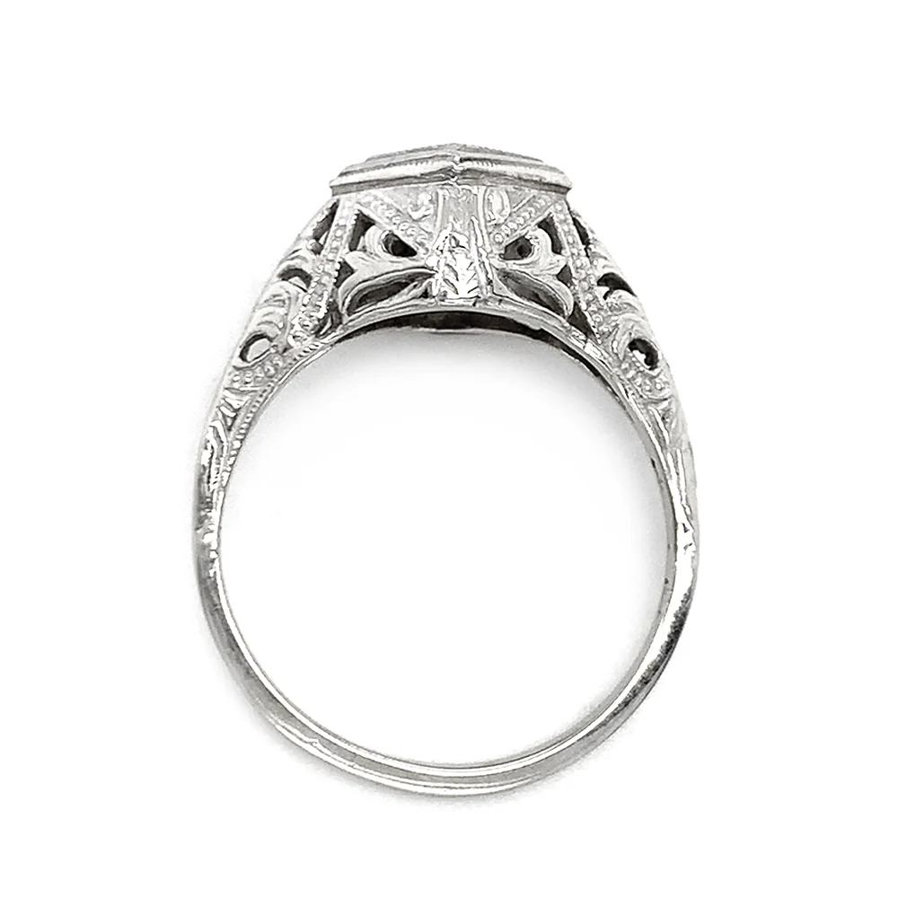 Old Miner Diamond Ring - "Kristine" - with Antique Diamond - Image 6