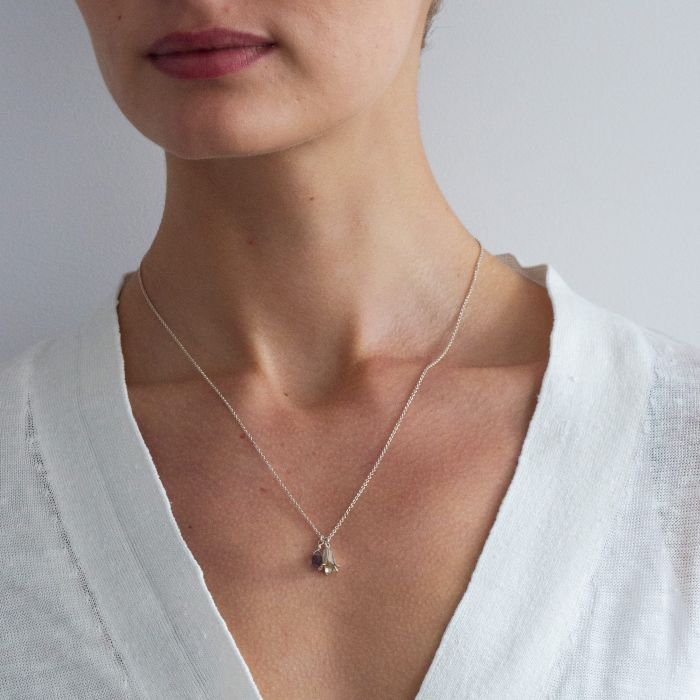 Iolite & Sterling Silver Necklace - "Little Bluebell" - Image 2