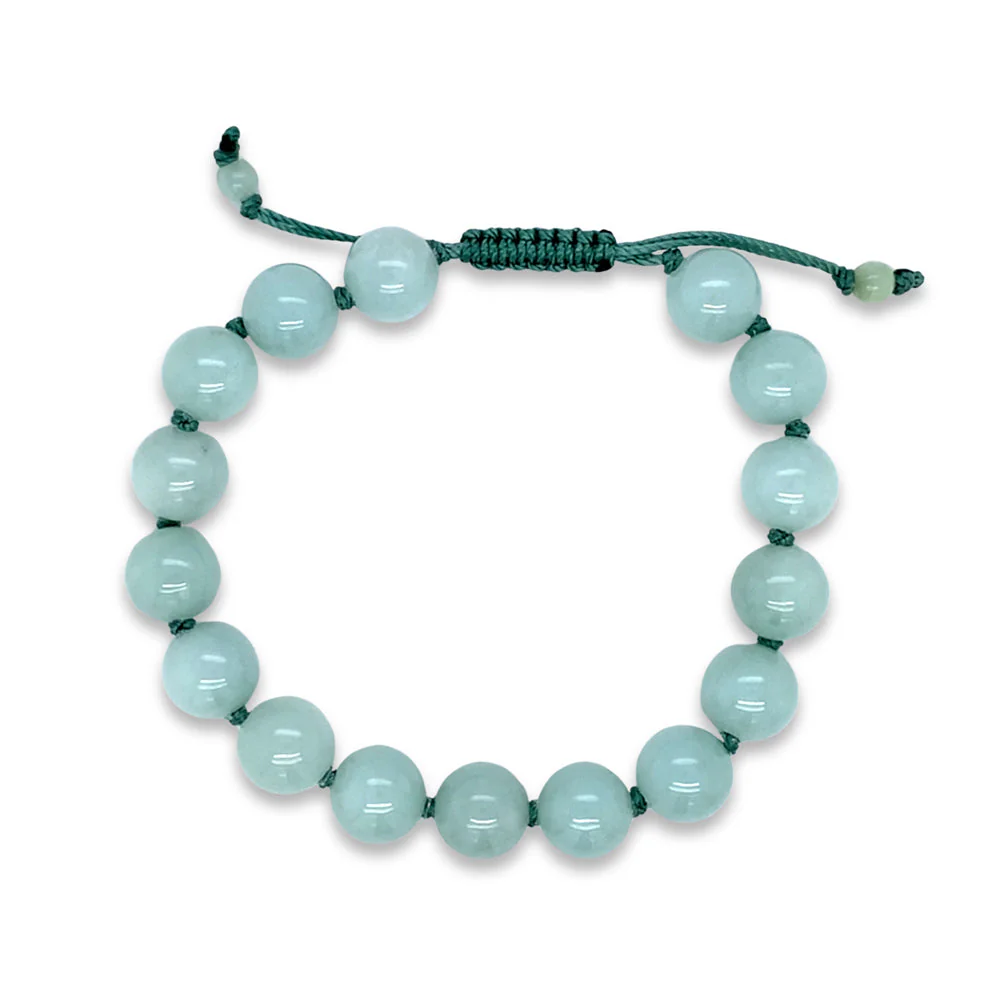 Jadeite Beaded Bracelet - "Celina" - Image 2