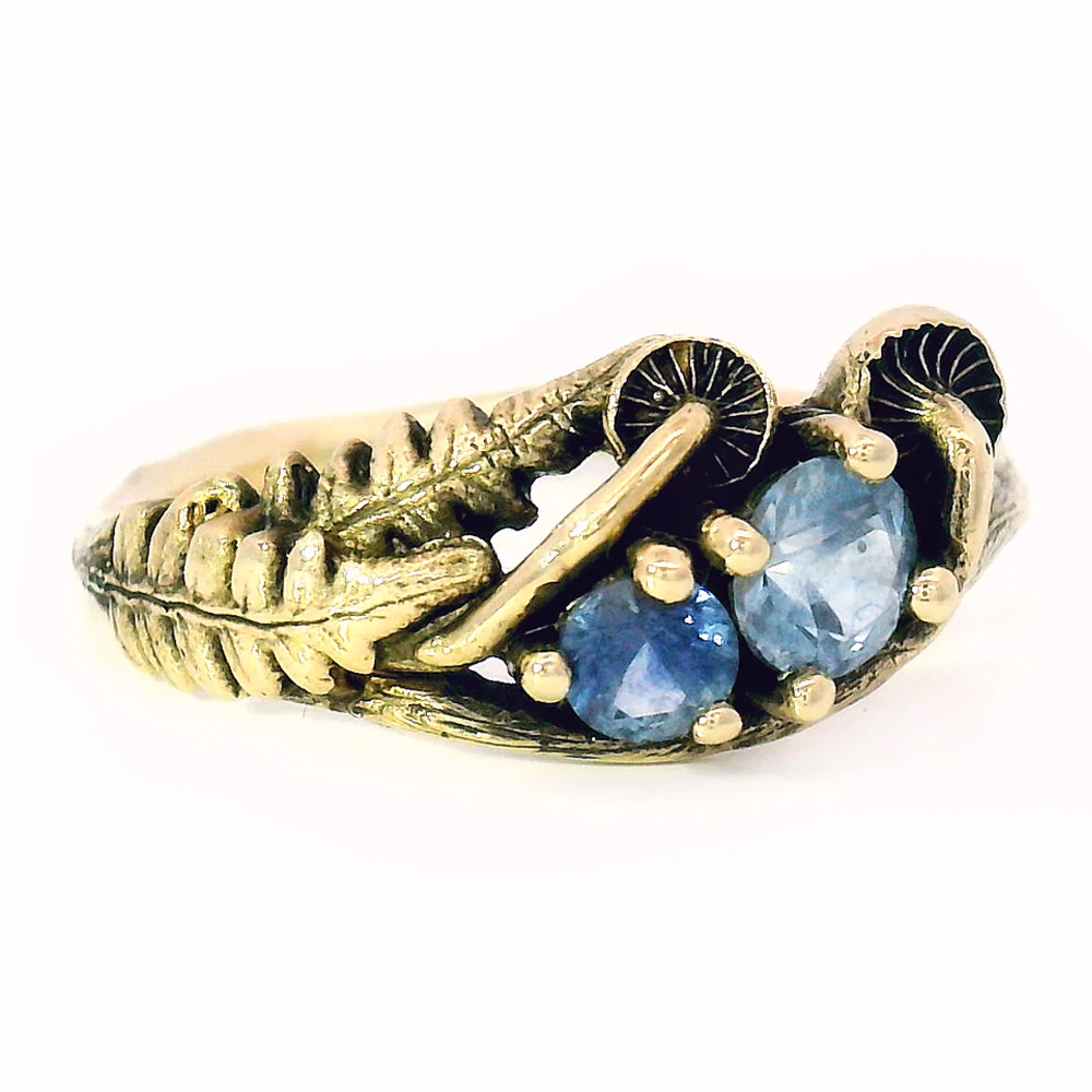 Montana Sapphire & Yellow Gold Ring - "Paulina" - Image 2