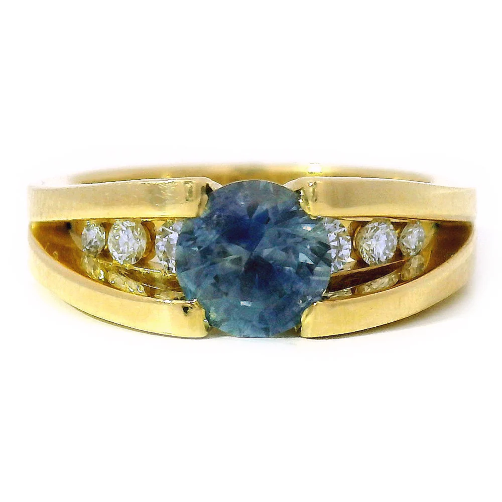 Montana Sapphire & Diamond Ring - "Cutbank"