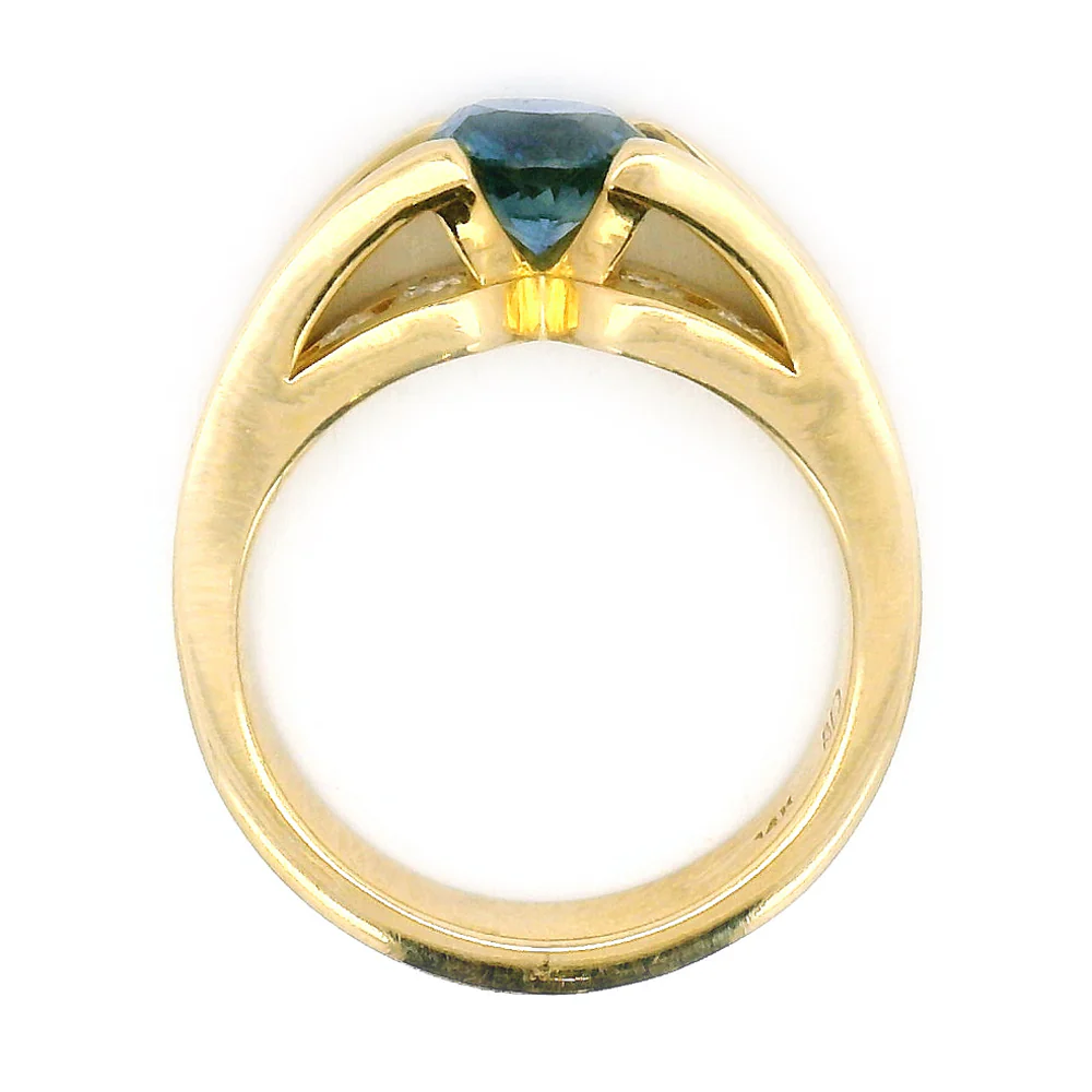 Montana Sapphire & Diamond Ring - "Cutbank" - Image 4
