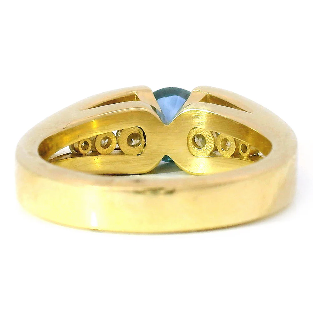Montana Sapphire & Diamond Ring - "Cutbank" - Image 6