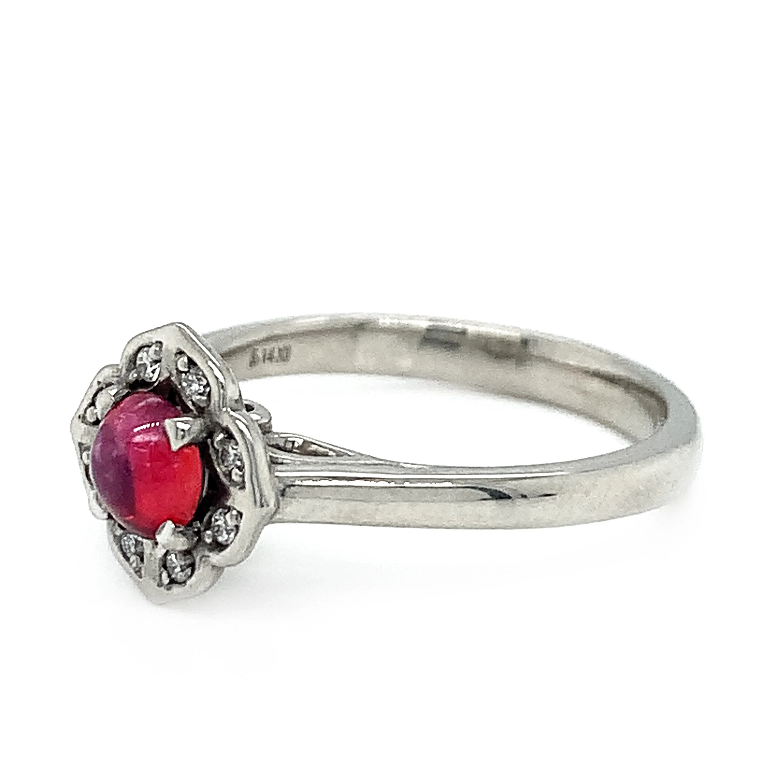 Montana Sapphire & Diamond Ring - "Rose" - Image 3