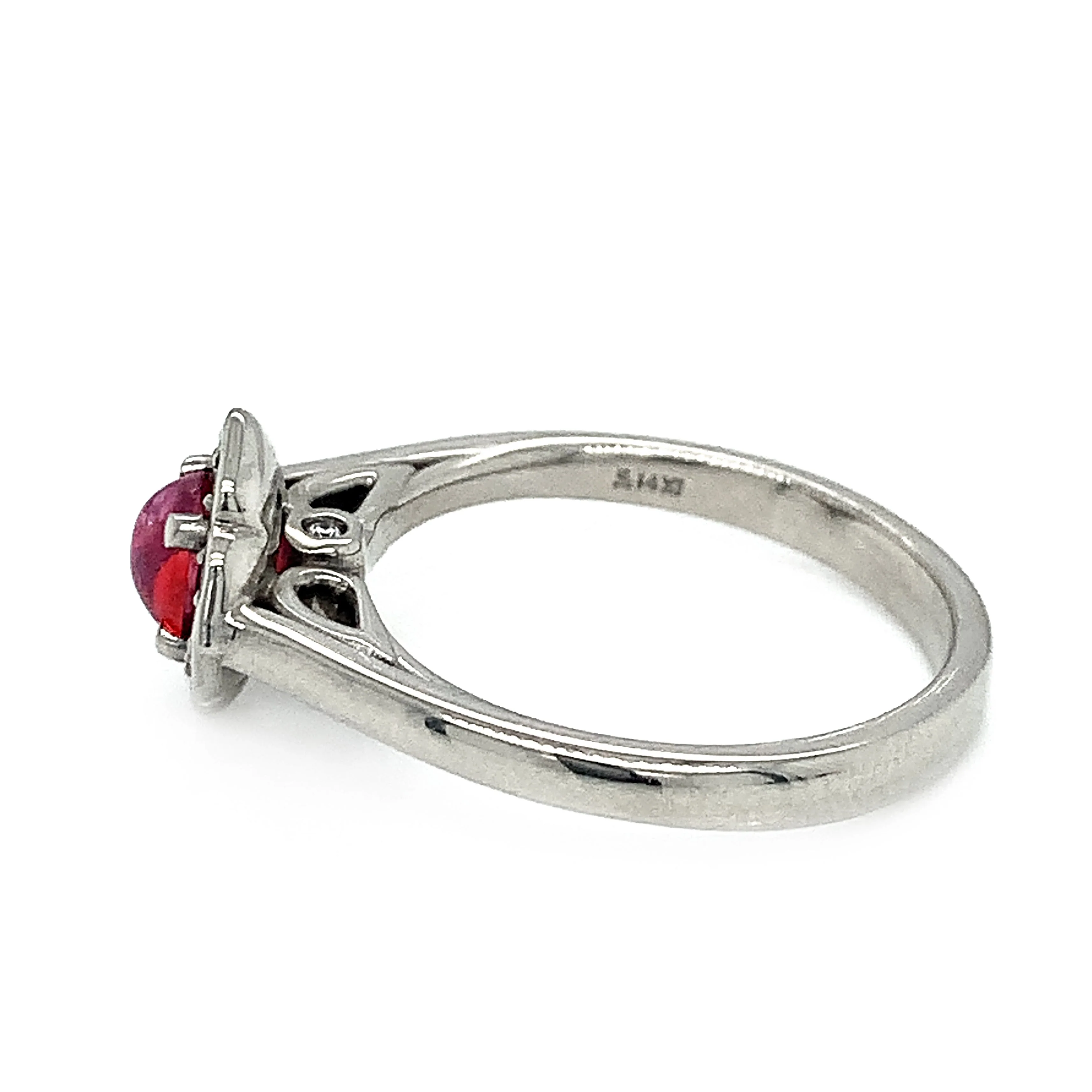 Montana Sapphire & Diamond Ring - "Rose" - Image 4