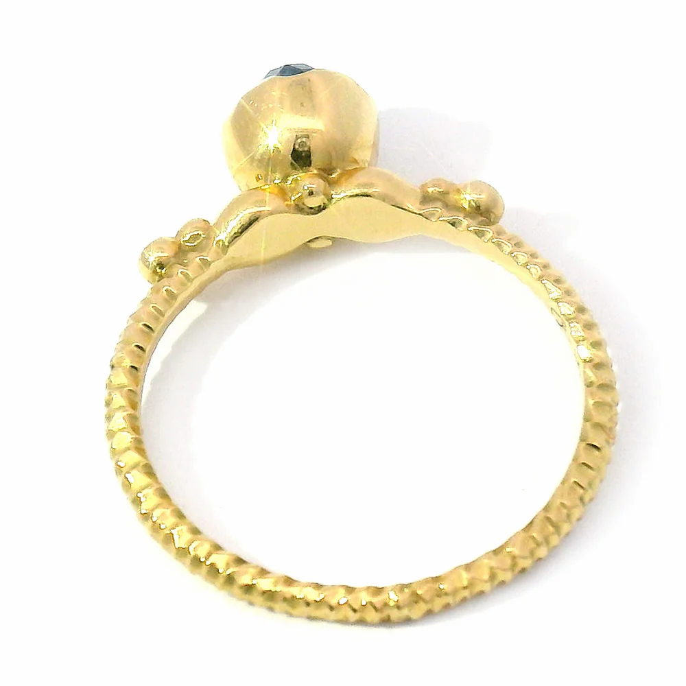 Montana Sapphire & Diamond Wishing Well Ring - "Endless Blue" - Image 5