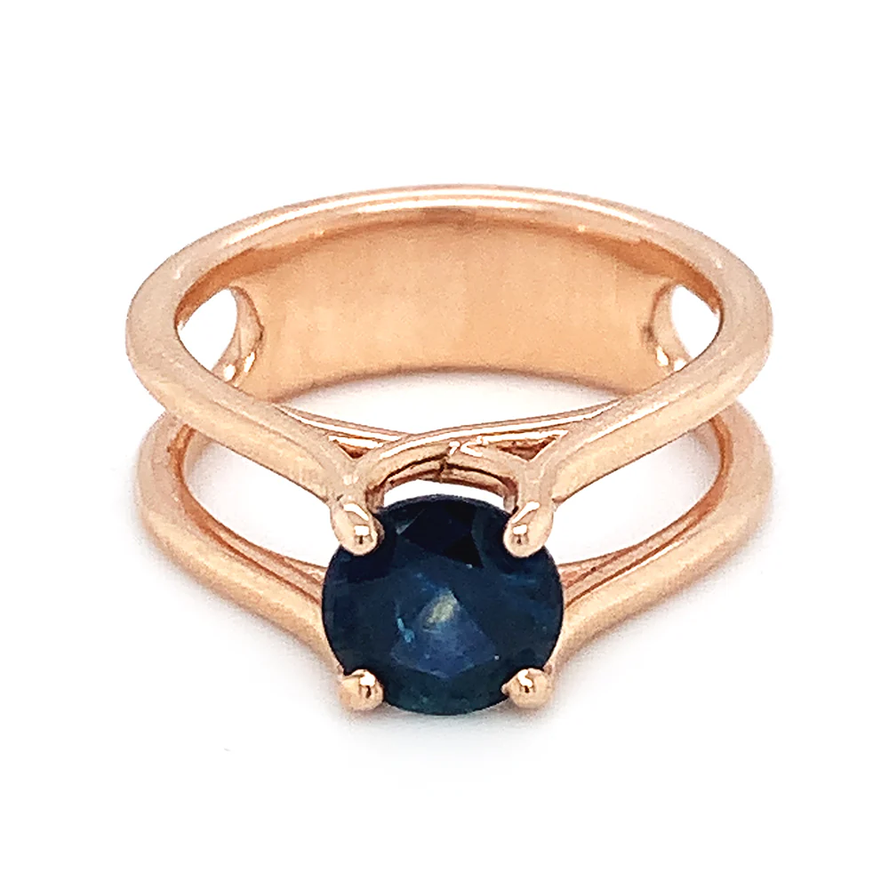 Montana Sapphire Engagement Ring - "Arabella" - Image 3