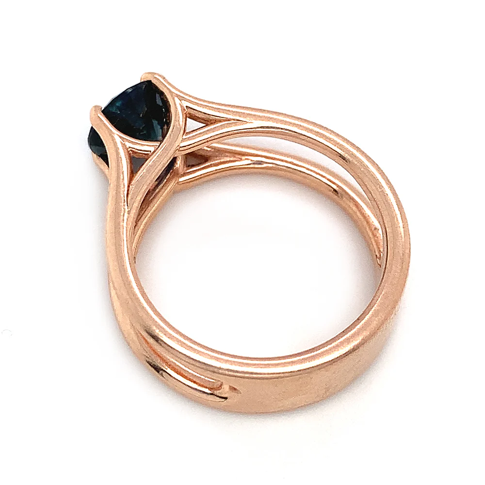 Montana Sapphire Engagement Ring - "Arabella" - Image 5