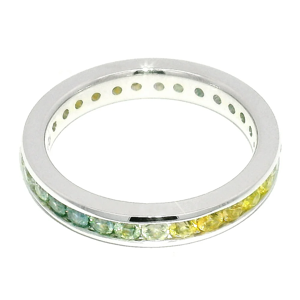Montana Sapphire Eternity Band - "Meadow" - Image 3