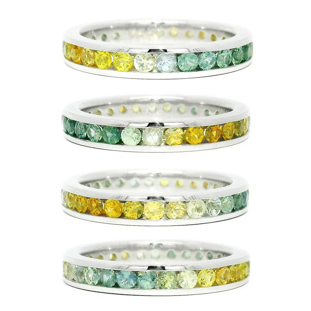 Montana Sapphire Eternity Band - "Meadow" - Image 5
