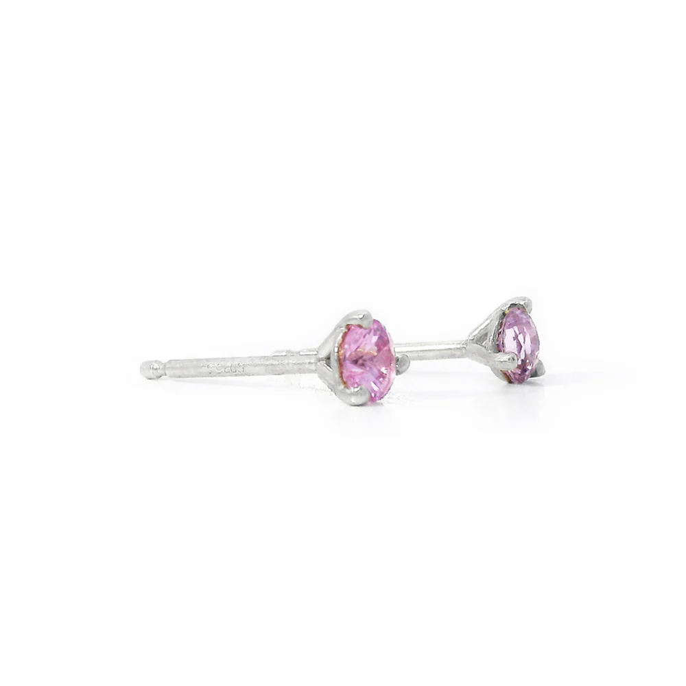 Montana Sapphire & Sterling Silver Earrings - "Blossom" - Image 2