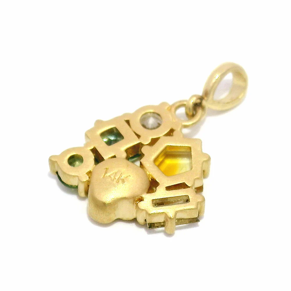 One-of-a-Kind Montana Sapphire Cluster Pendant - "Pirata's Hoard" - Image 3