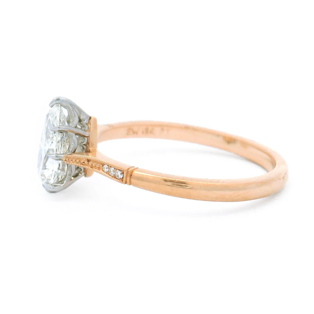 Pear-Shaped Diamond Engagement Ring - "Margot" - Image 5