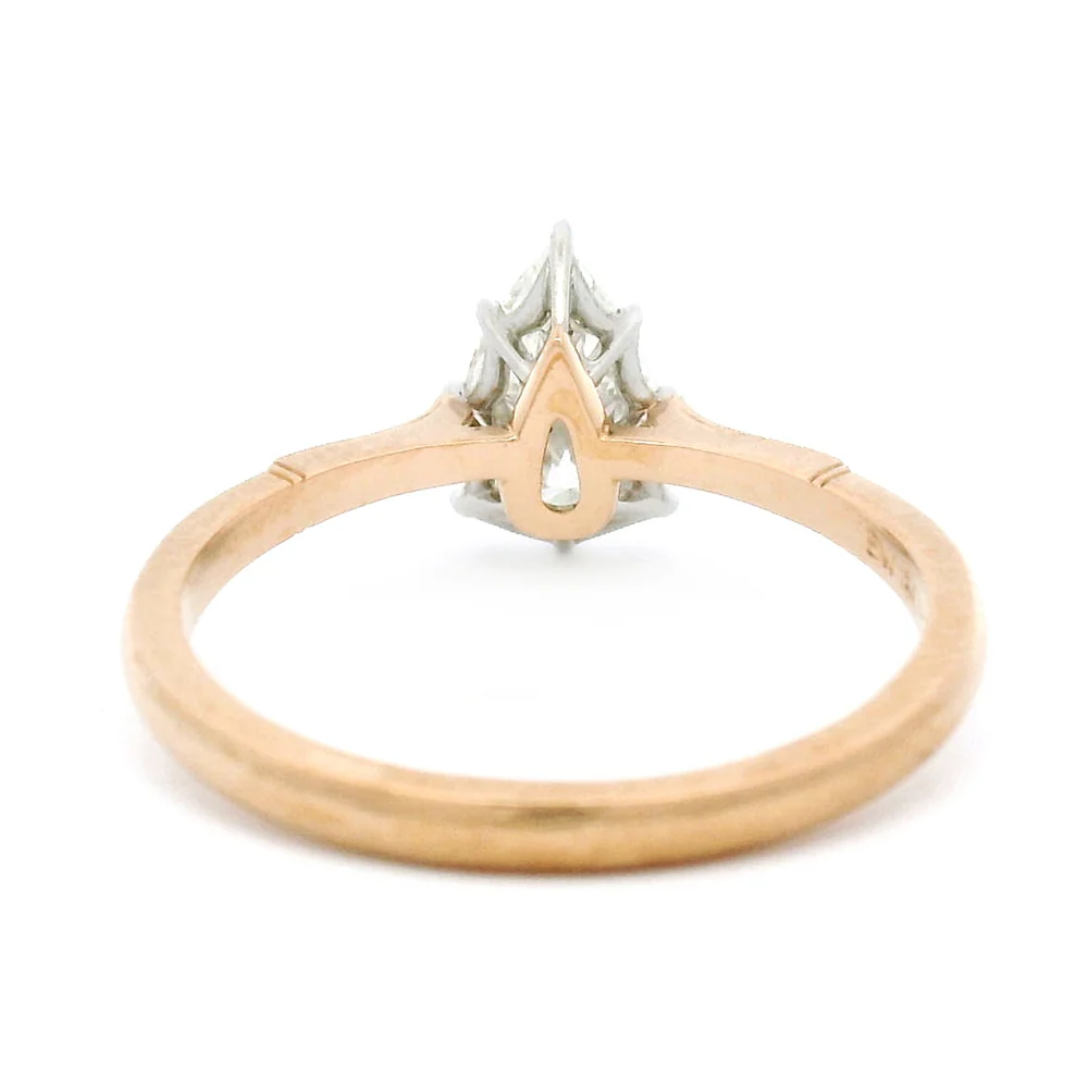Pear-Shaped Diamond Engagement Ring - "Margot" - Image 6