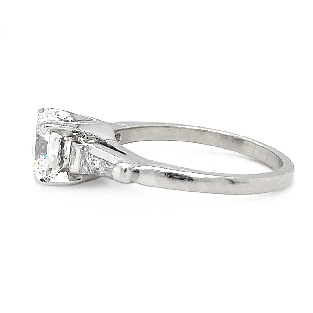 Platinum Diamond Engagement Ring - "Queen of Light" - Image 5