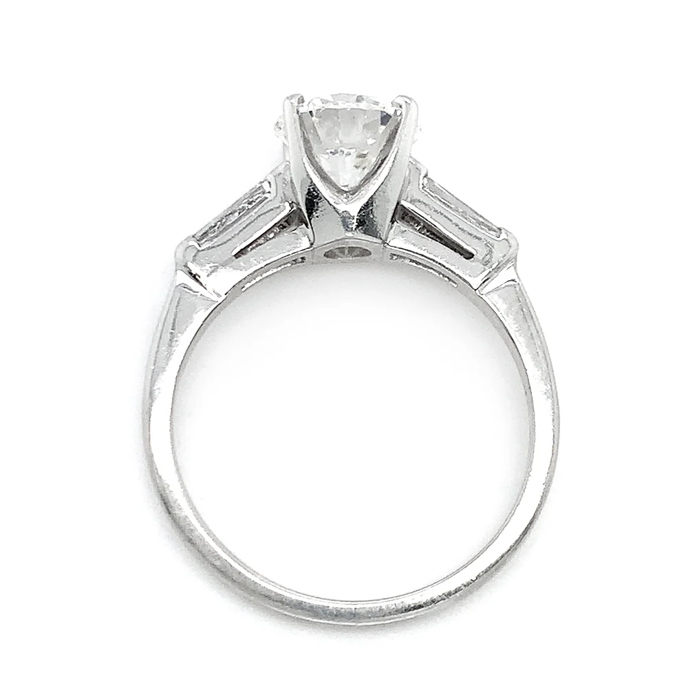 Platinum Diamond Engagement Ring - "Queen of Light" - Image 6