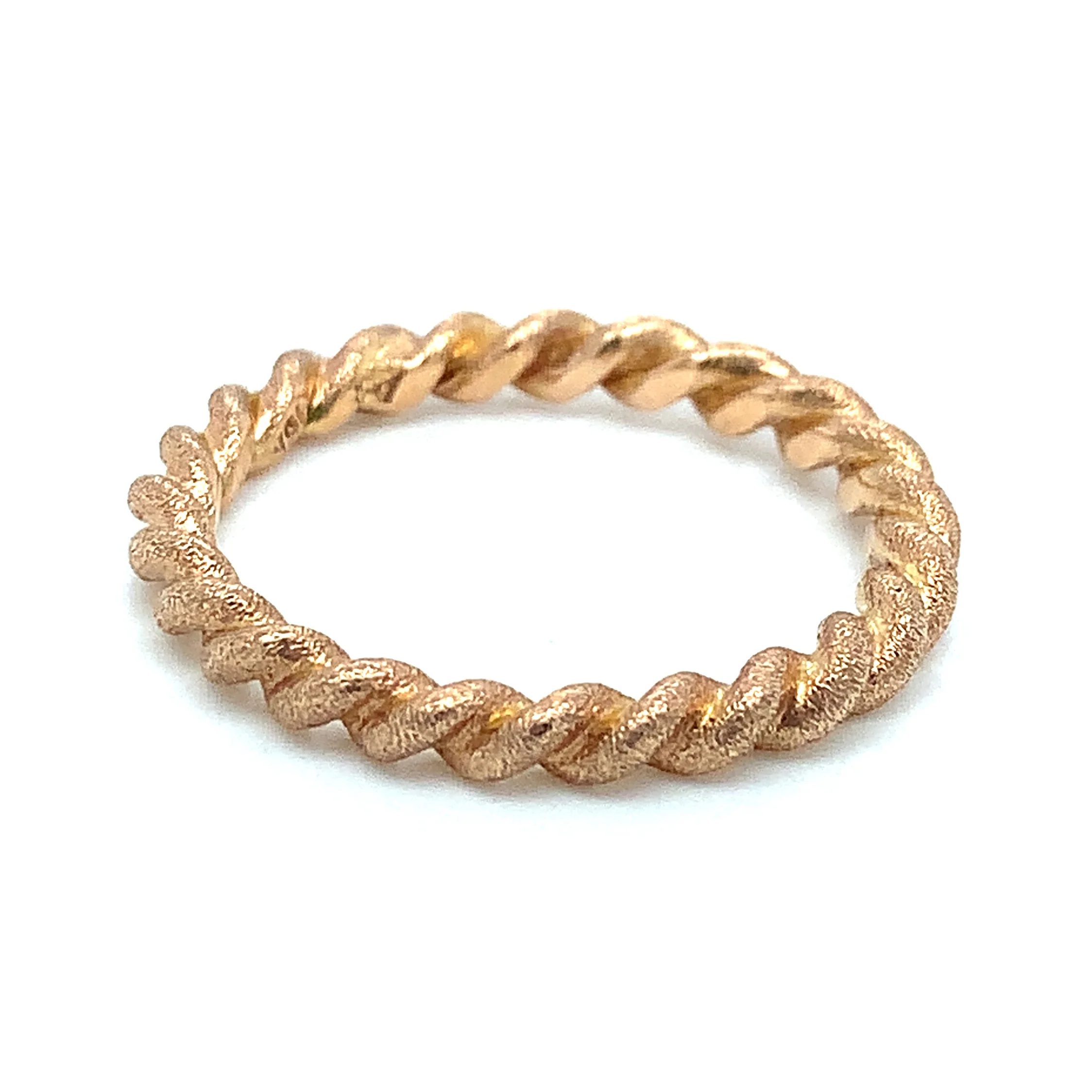 Rose Gold Twisted Rope Band - "Bonded" - Image 2