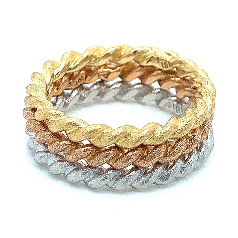 Rose Gold Twisted Rope Band - "Bonded" - Image 3