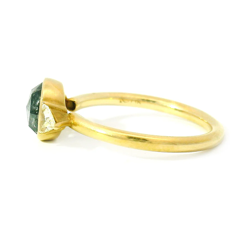 Salt and Pepper Diamond Ring- "Visions of Love" - Image 4
