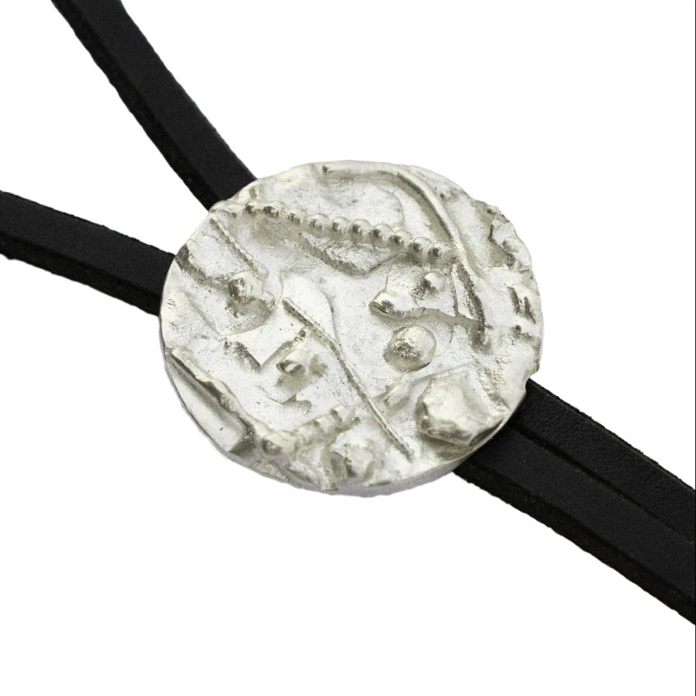 Silver Component Bolo Tie - Image 2